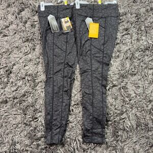 AVIA Womens Large 12/14 High Waist Brushed Leggings Reflective Lot of 2 NWT‎